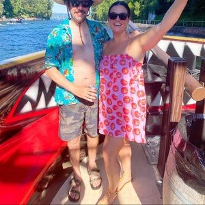 Show Me Your MuMu Angel Mini Dress: tomato print